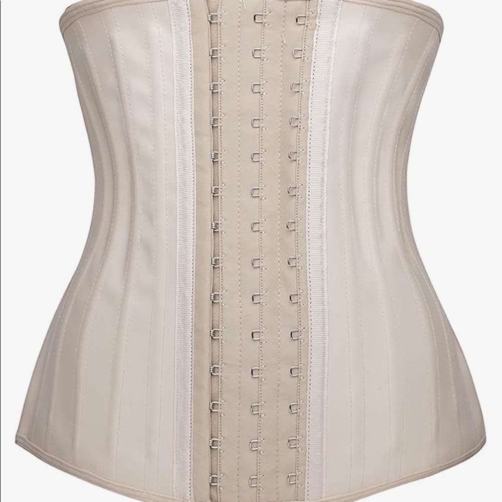corset size small cream colored